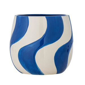 Bloomingville Romy pot de fleurs bleu