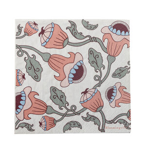 Bloomingville Fazila serviettes en papier roses - paquet de 20 Bloomingville Fazila serviettes en papier roses - paquet de 20