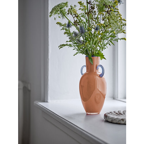 Bloomingville Anniversary vaas oranje glas