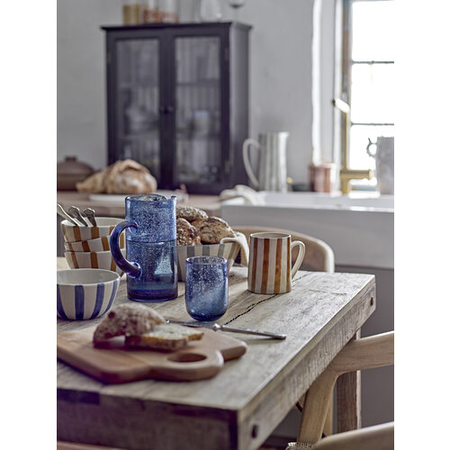 Bloomingville Tabby kan blauw glas