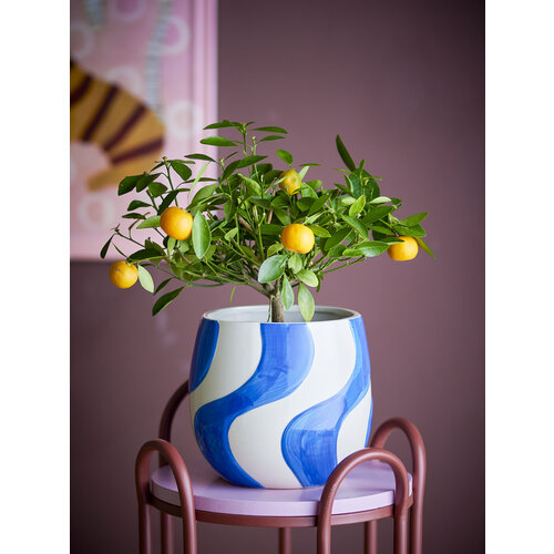 Bloomingville Romy bloempot blauw