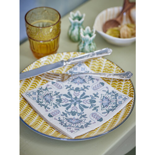 Bloomingville Alvira groene servetten papier - pak van 20