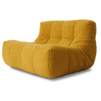 Lazy fauteuil fluffy oker