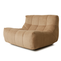 Lazy fauteuil corduroy rib brown