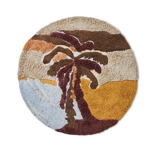 HKLiving Palm beach rond tapijt Ø 150