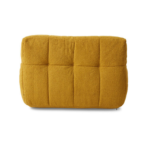 HKLiving Lazy fauteuil fluffy oker