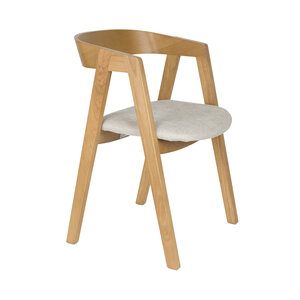 Zuiver Mads chaise de salle à manger naturel Zuiver Mads chaise de salle à manger naturel