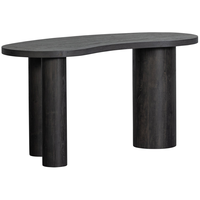 Maan bureautafel donkerbruin