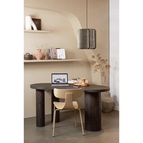 WOOOD Maan bureautafel donkerbruin WOOOD Maan bureautafel donkerbruin