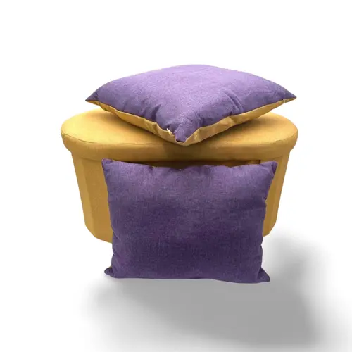HB Concepts Versa poef/opbergbox mosterd ovaal