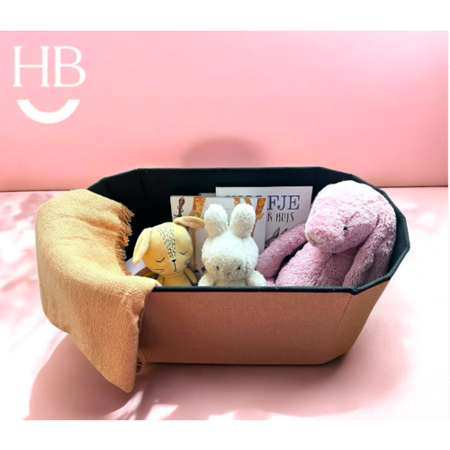 HB Concepts Versa poef/opbergbox mosterd ovaal