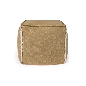 Lorena Canals Handloom pouf ochre