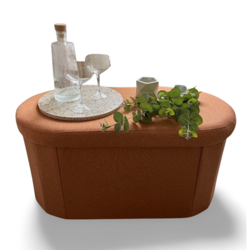 HB Concepts Versa poef/opbergbox ovaal rust