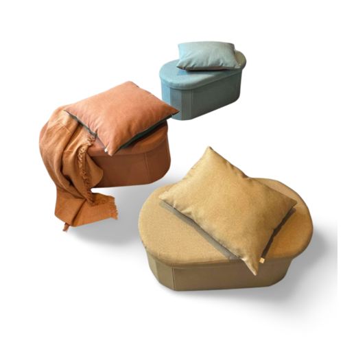 HB Concepts Versa poef/opbergbox ovaal rust