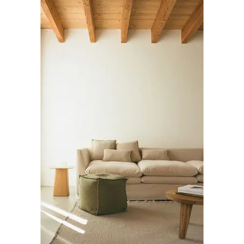 Lorena Canals Handloom poef kaki Lorena Canals Handloom poef kaki