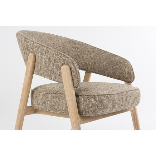 Zuiver Bright fauteuil bruin