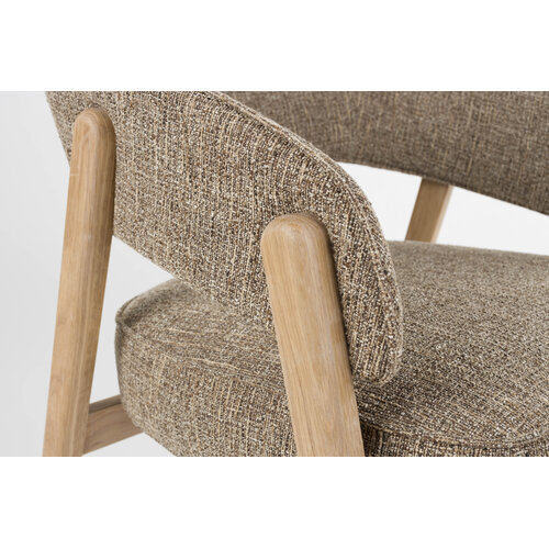 Zuiver Bright fauteuil bruin