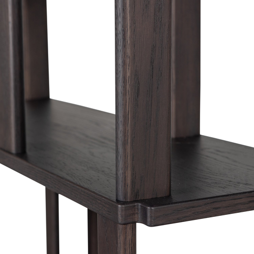WOOOD Riss boekenkast eikenhout mystic brown