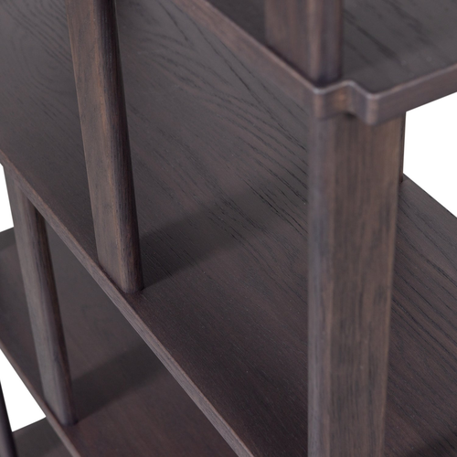 WOOOD Riss boekenkast eikenhout mystic brown