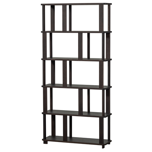 WOOOD Riss boekenkast eikenhout mystic brown
