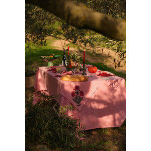 Maison Dînette Fabry tomato tafelkleed 250 x 170