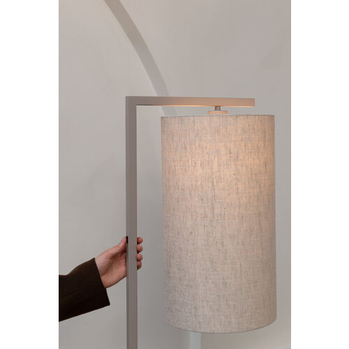 It’s about RoMi Boston vloerlamp zand - lampenkap 2545 linnen licht