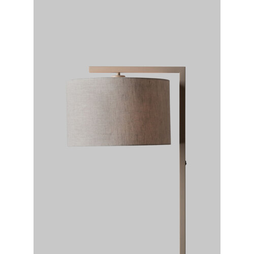 It’s about RoMi Boston vloerlamp zand - lampenkap 3220 linnen donker