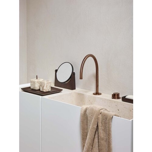 Aquanova Ebony - Dubbelzijdige make-up spiegel - Pecan