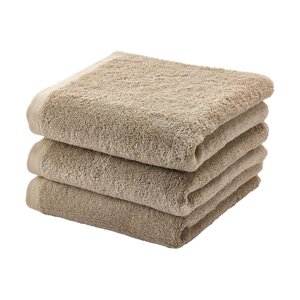 Aquanova London serviette almond 55 x 100 - lot de 3 Aquanova London serviette almond 55 x 100 - lot de 3
