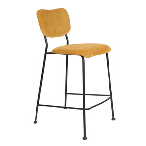 Zuiver Benson chaise de comptoir - H.ass. 64,5 jaune ocre MODÈLE D'EXPOSITION
