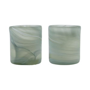 House Doctor Kae photophore gris - lot de 2 House Doctor Kae photophore gris - lot de 2