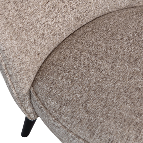 WOOOD Sara fauteuil geweven stof naturel melange