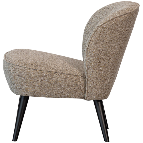 WOOOD Sara fauteuil geweven stof naturel melange