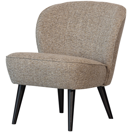 WOOOD Sara fauteuil geweven stof naturel melange