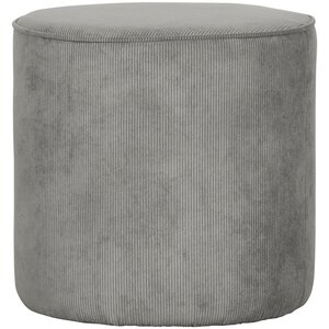WOOOD Sara pouf haut en tissu côtelé vert vieilli
