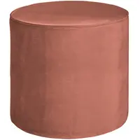 Sara poef hoog oud roze