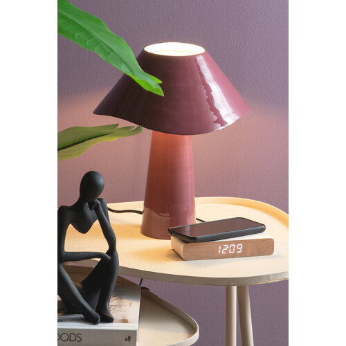 Karlsson Retro flat led alarmklok wit