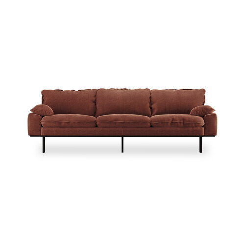 HKLiving Retro 4-zit sofa - royal velvet magnolia HKLiving Retro 4-zit sofa - royal velvet magnolia