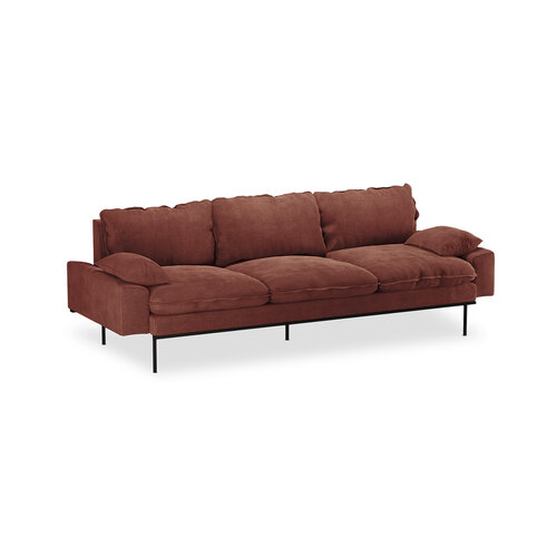 HKLiving Retro 4-zit sofa - royal velvet magnolia HKLiving Retro 4-zit sofa - royal velvet magnolia