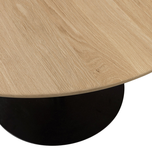 WOOOD Tablo eettafel rond vl Ø 120 cm transparant