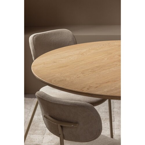 WOOOD Tablo eettafel rond vl Ø 120 cm transparant