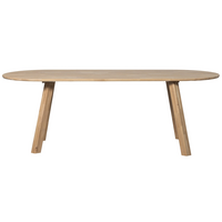 Tablo eettafel ovaal 220 x 90 cm transparant