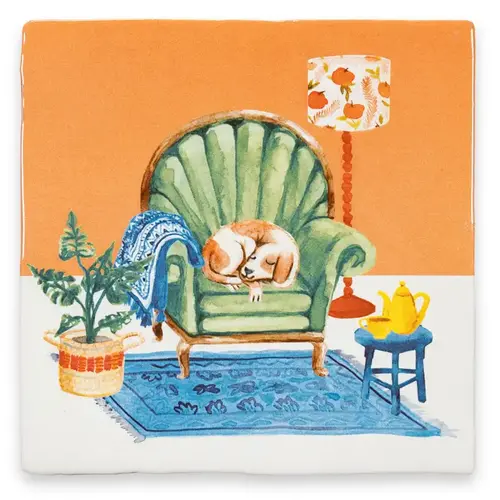 StoryTiles Beware of the dog tegel small StoryTiles Beware of the dog tegel small