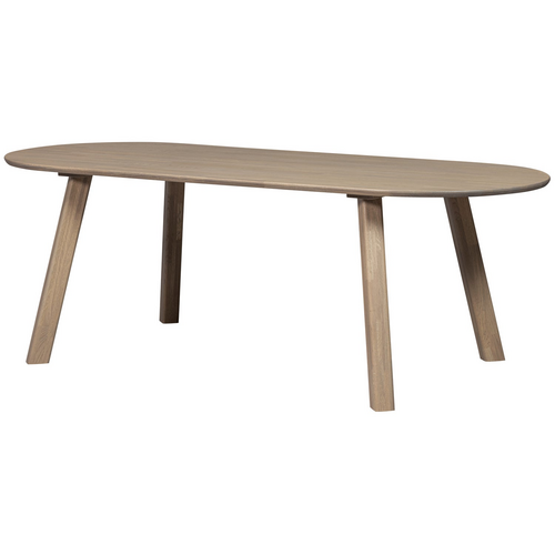 WOOOD Tablo eettafel ovaal vl 220 x 90 cm pebble grey WOOOD Tablo eettafel ovaal vl 220 x 90 cm pebble grey
