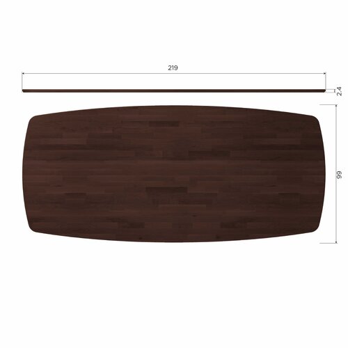 WOOOD Tablo eettafel deens ovaal vl 220 x 100 cm mystic brown WOOOD Tablo eettafel deens ovaal vl 220 x 100 cm mystic brown