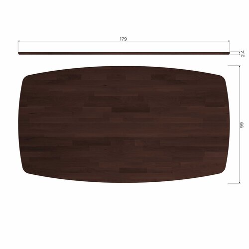 WOOOD Tablo eettafel deens ovaal vl 180 x 100 cm mystic brown WOOOD Tablo eettafel deens ovaal vl 180 x 100 cm mystic brown
