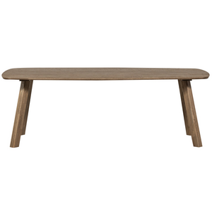 WOOOD Tablo table à manger ovale danois plateau laqué 220 x 100 cm cashmere brown
