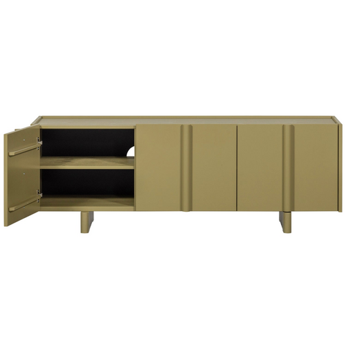 WOOOD Basu tv meubel 152 cm grenen moss WOOOD Basu tv meubel 152 cm grenen moss