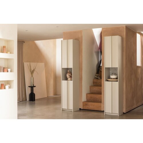 WOOOD Basu smalle kast 40 cm grenen dust incl. concrete decor