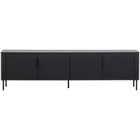 Gunnar tv meubel 200 cm grenen matzwart